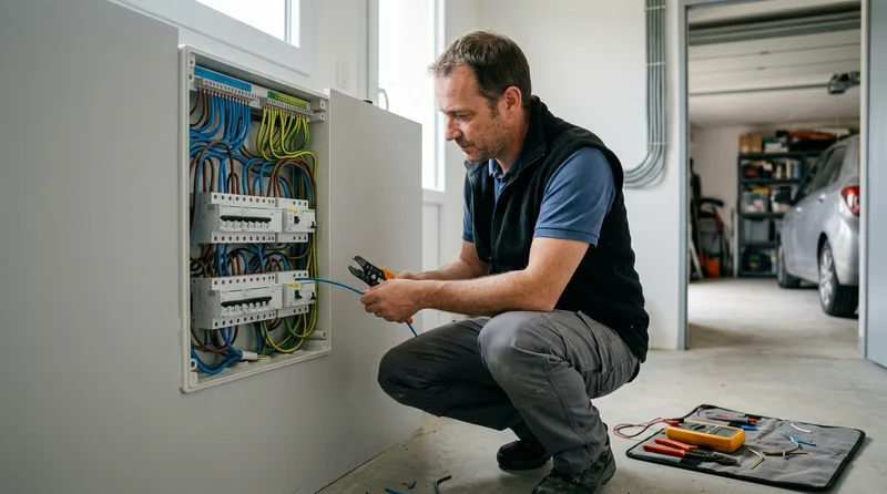 Installation d'une borne de recharge par un électricien IRVE dans le Meuse